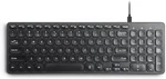 Perixx PERIBOARD-215B Us, Wired Keyboard Ultra Slim Scissor Keys Built-in Open. Price: $19.99.