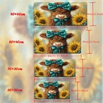 40*90CM1PC Highland Cow Pattern Printed Pad For Desk, Multi Functional Xxl Mouse New. Price: $16.99.