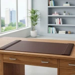 Dacasso Desk Mat Pad With Side Rails Brown 34 X 20 Large Open. Price: $59.99.