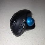 Logitech M570 Ergonomic Wireless Trackball Mouse Blue Dongle Used. Price: $24.87.