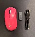 Logitech Pro X Superlight Magenta - Upgraded W/ Qspec Mouse Skates Used. Price: $78.95.