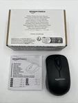 Amazon Basics 2.4 Ghz Wireless Optical Computer Mouse With Usb Nano Receiver Open. Price: $9.99.