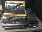 Lot Of 15 Mixed Wired Keyboards, Usb & PS/2 Connectors Used. Price: $150.00.