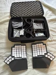Moergo GLOVE80 Split Keyboard W/ Travel Case Used. Price: $325.00.