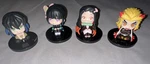 Megahouse Demon Slayer Kimetsu Look Up Series Tanjiro Nezuko Zenitsu Inosuke Set. Price: $35.26.