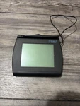 Topaz Pos Signature Pad 4X3, Usb, Serial (T-LBK755SE-BBSB-R) With Stand Used. Price: $59.00.